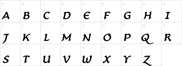 Uppercase characters