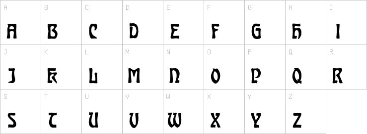 Uppercase characters