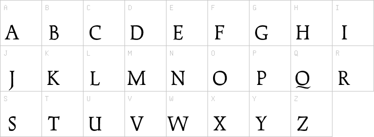 Uppercase characters