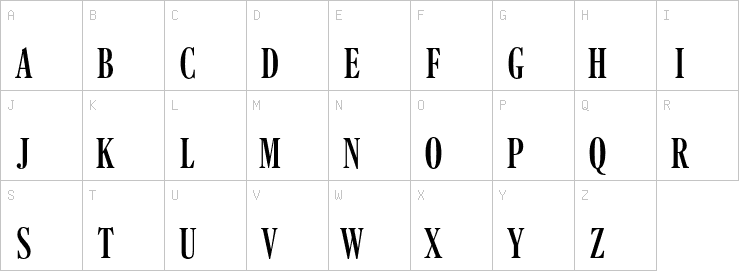 Uppercase characters
