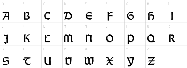 Uppercase characters