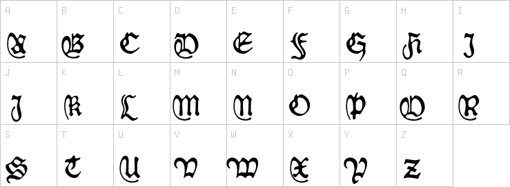 Uppercase characters