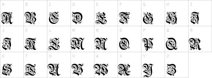Uppercase characters