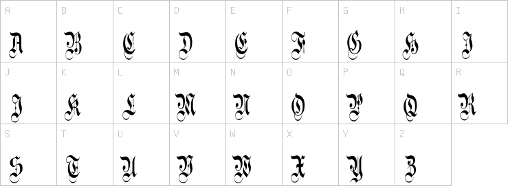 Uppercase characters