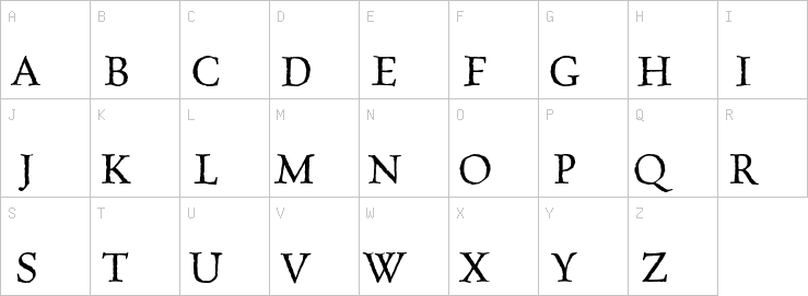 Uppercase characters