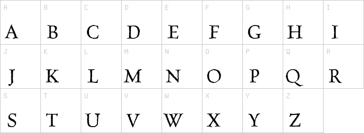 Uppercase characters
