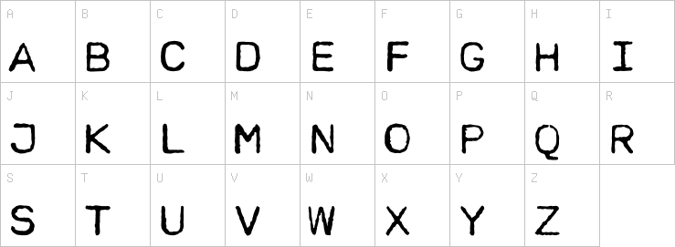 Uppercase characters
