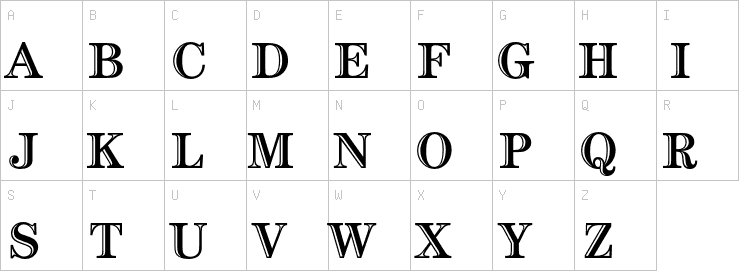 Uppercase characters