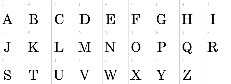 Uppercase characters