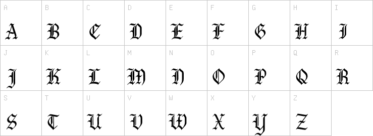 Uppercase characters