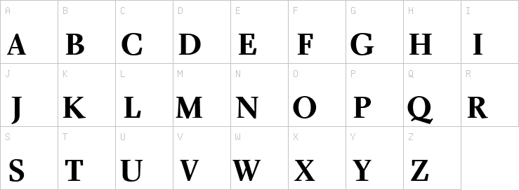 Uppercase characters