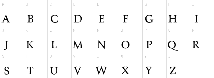 Uppercase characters
