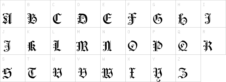 Uppercase characters