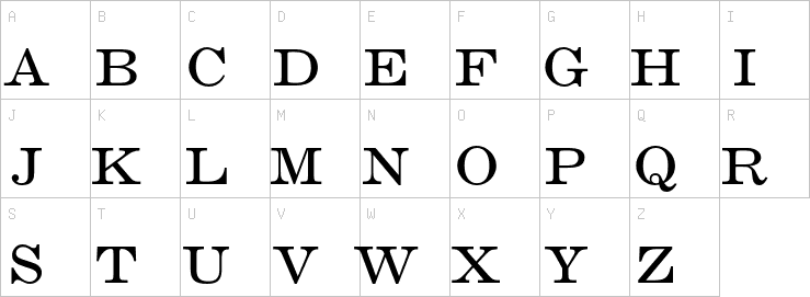 Uppercase characters