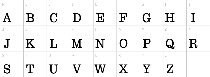 Uppercase characters
