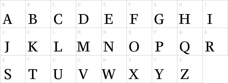 Uppercase characters
