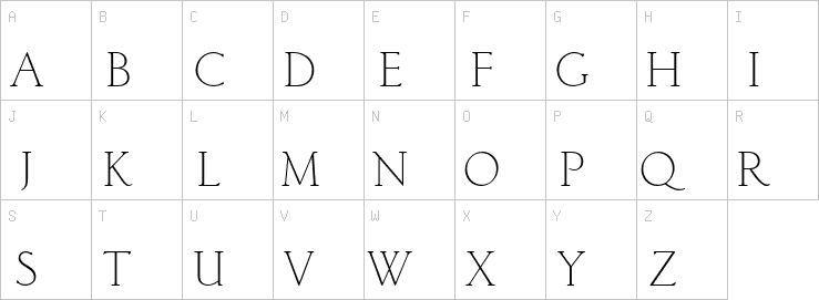 Uppercase characters