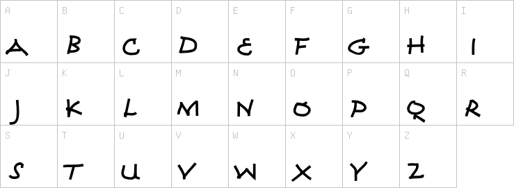Uppercase characters