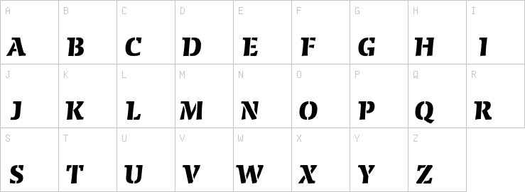 Uppercase characters