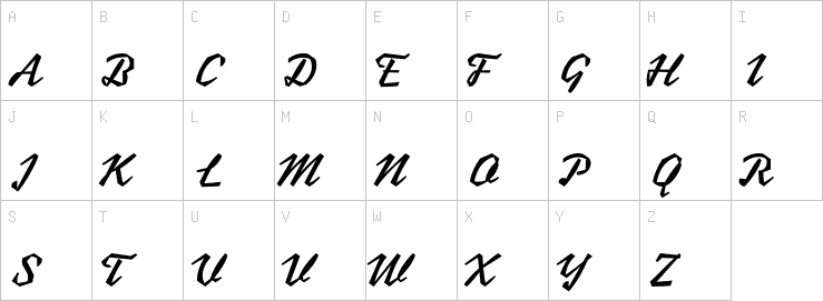 Uppercase characters