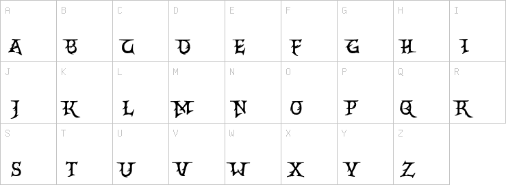 Uppercase characters