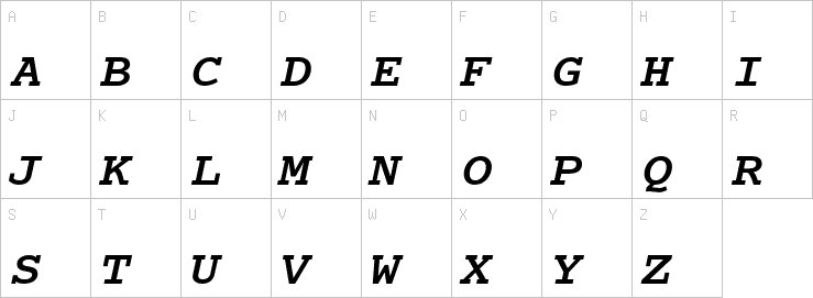 Uppercase characters