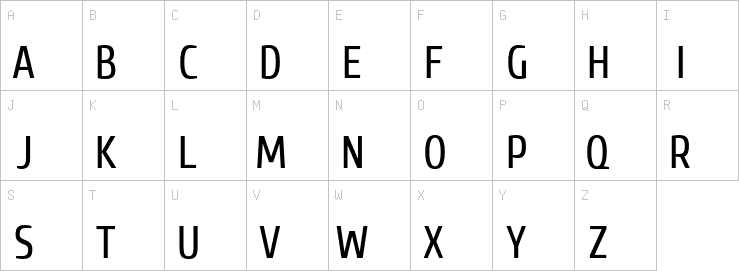 Uppercase characters