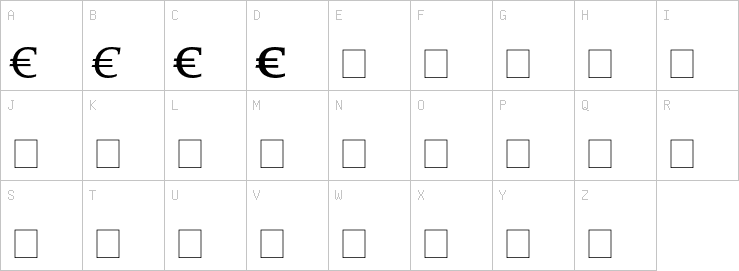 Uppercase characters