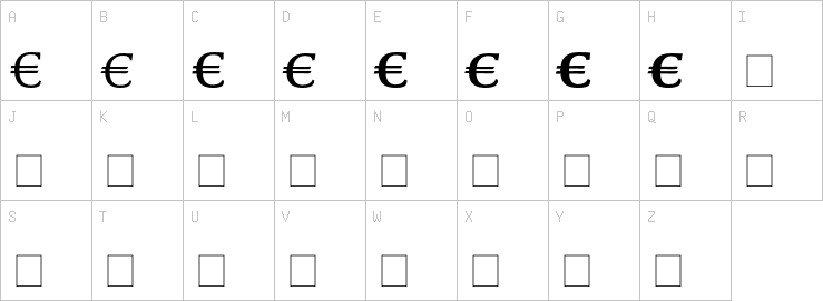 Uppercase characters