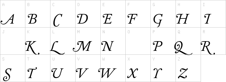 Uppercase characters