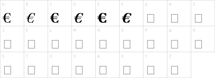 Uppercase characters