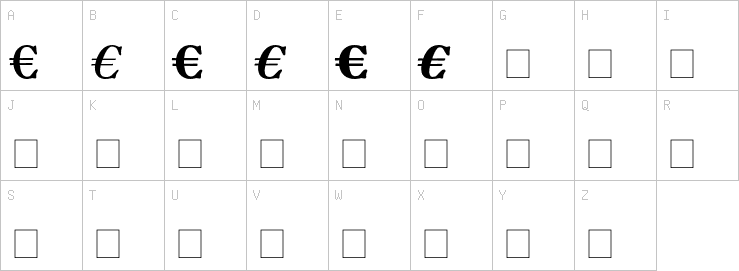 Uppercase characters