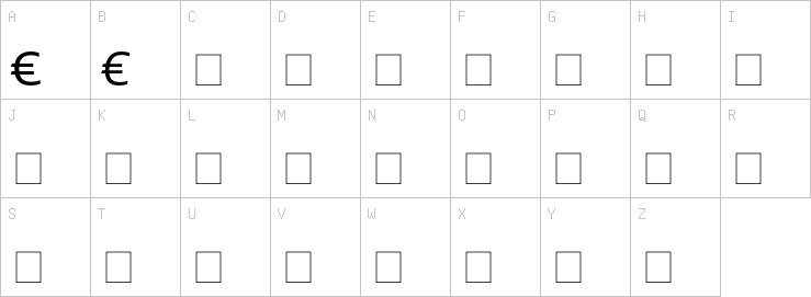 Uppercase characters