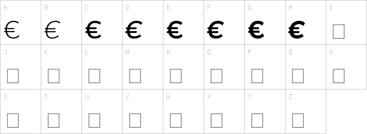 Uppercase characters