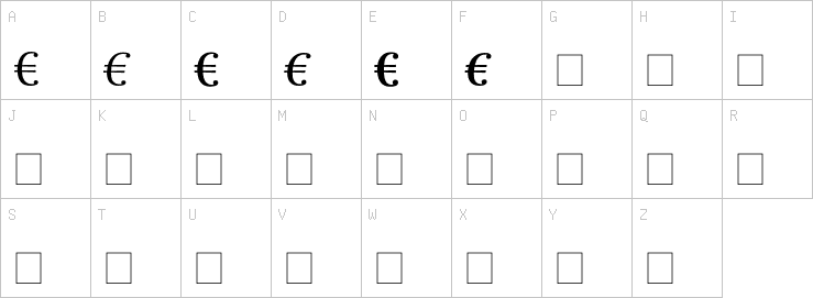 Uppercase characters