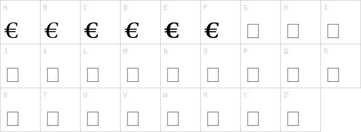 Uppercase characters