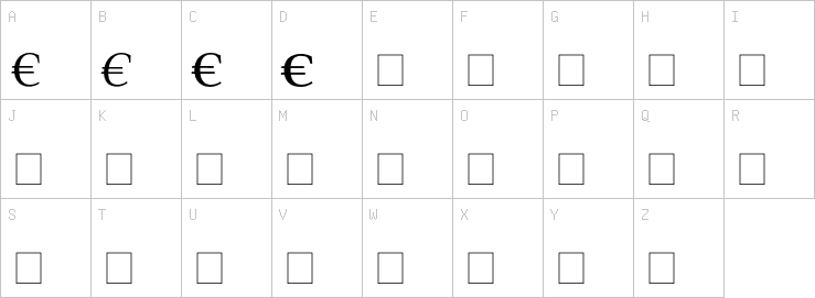 Uppercase characters