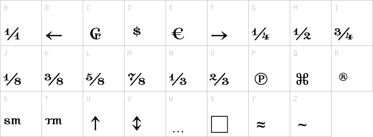 Uppercase characters