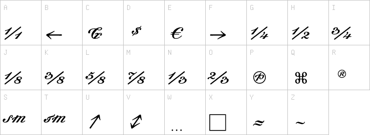 Uppercase characters