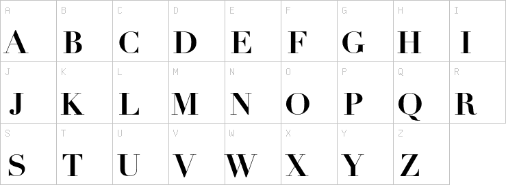 Uppercase characters