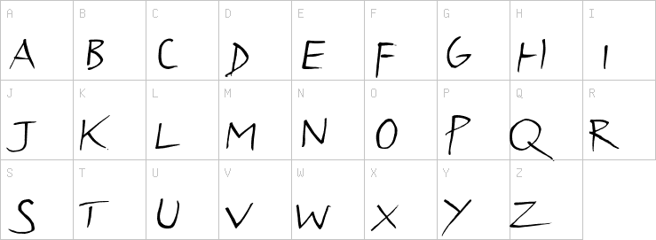Uppercase characters