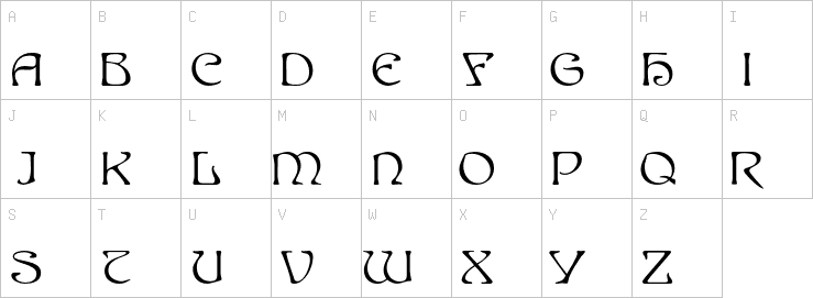Uppercase characters