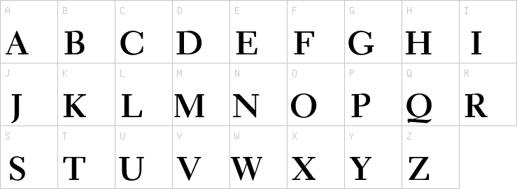 Uppercase characters