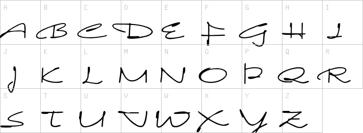 Uppercase characters