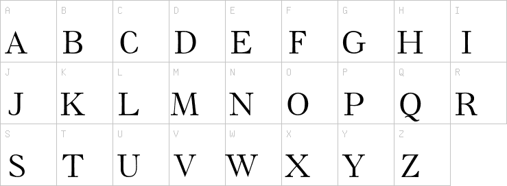 Uppercase characters