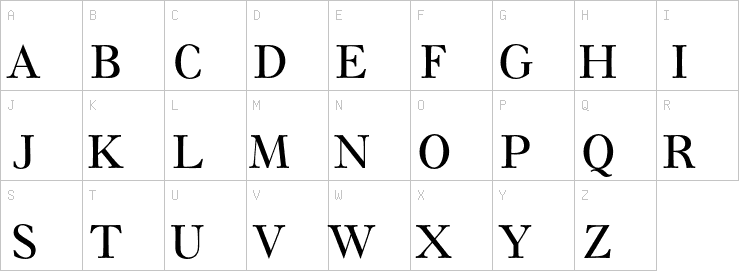 Uppercase characters