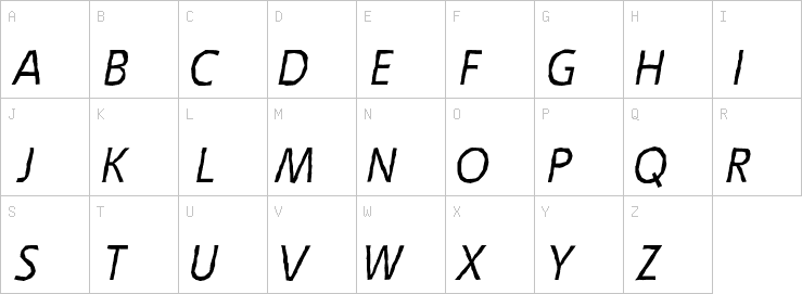 Uppercase characters
