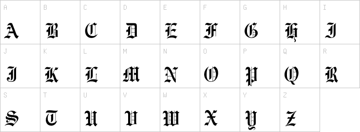 Uppercase characters