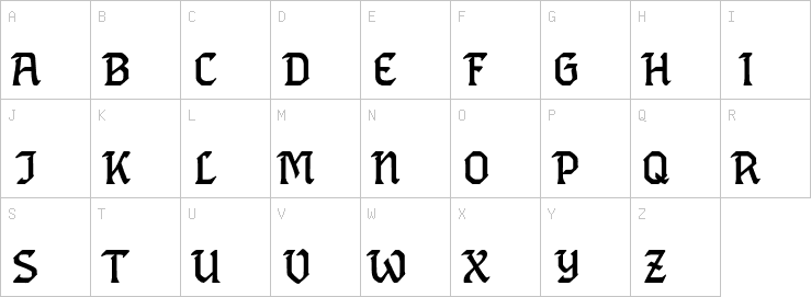Uppercase characters