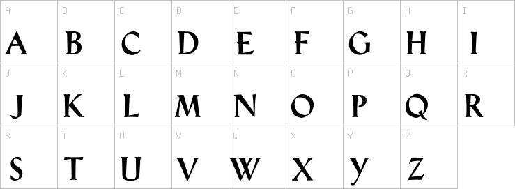 Uppercase characters